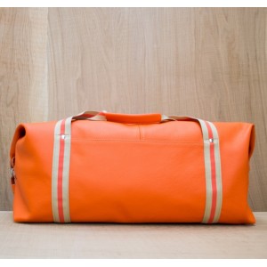 BAGAGE CUIR ORANGE | Grand Baroudeur