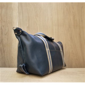 BAGAGE CUIR BLEU | Baroudeur Airport