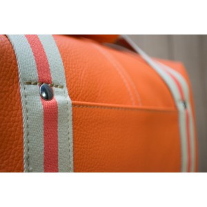 BAGAGE CUIR ORANGE | Baroudeur Airport