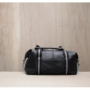 BAGAGE CUIR NOIR & GRIS | Baroudeur Urbain 