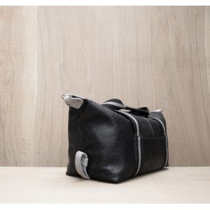 BAGAGE CUIR NOIR & GRIS | Baroudeur Urbain 