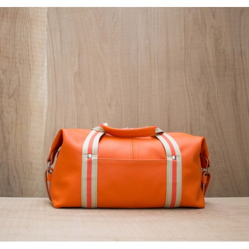 BAGAGE CUIR ORANGE | Baroudeur Urbain