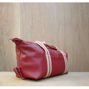 BAGAGE CUIR ROUGE | Baroudeur Urbain