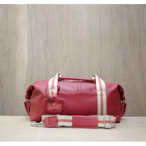 BAGAGE CUIR ROUGE | Baroudeur Urbain