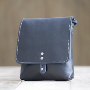 POCHETTE CUIR NOIR | Montsouris