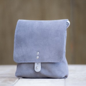 POCHETTE CUIR GRIS | Montsouris