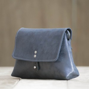POCHETTE CUIR BLEU | Cocktail