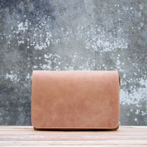 BESACE CUIR TAN| Chardonnay