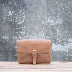 SAC CUIR TAN | Petit messager 