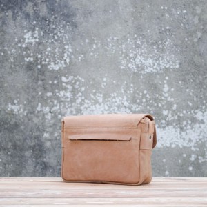 SAC CUIR TAN | Petit messager 