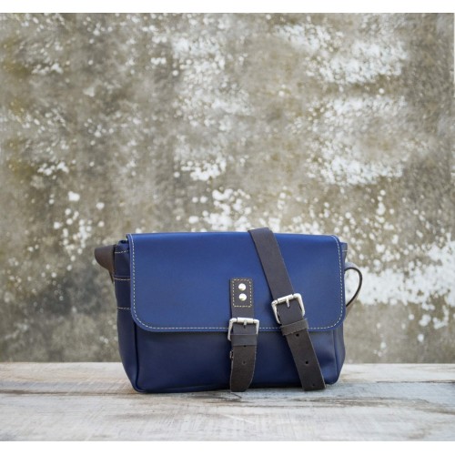 sac cuir bleu