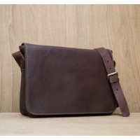 BESACE CUIR BRUN | MUSETTE