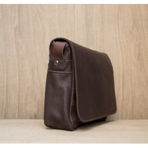 BESACE CUIR BRUN | MUSETTE