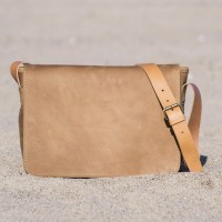 BESACE CUIR TAN | MUSETTE