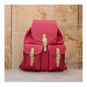 SAC A DOS CUIR ROUGE | Font-Romeu