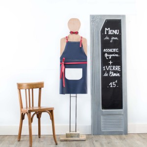 TABLIER CUIR BISTROT | BLEU BLANC ROUGE