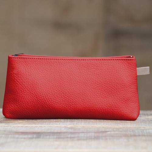 TROUSSE CUIR ROUGE | L'écolière